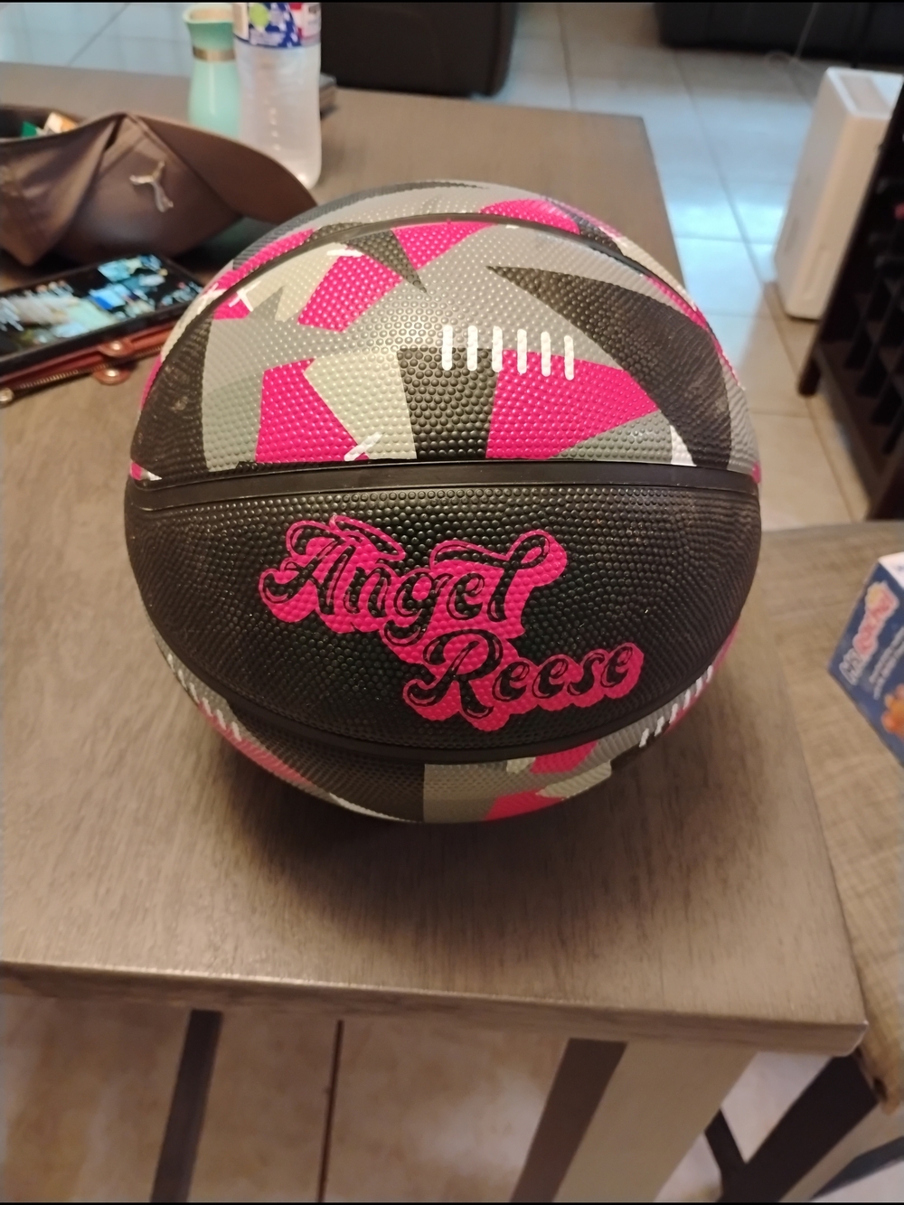 Kids Pink & Gray Basketball